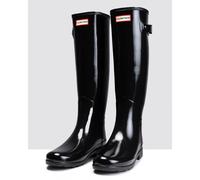 Women's Hunter Refined Tall Gloss Slim Fit Womens Boots - Black - Size: 6/6