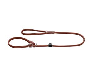 HUNTER Retriever Lead Round & Soft Canadian UP Colour: Cognac, Soft Leather, Hand Strap, Stop Ring, Rounded, Sustainable, Made in Germany, Size: 10/120