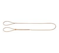 HUNTER Round Genuine Cow Leather Show Lead Rope, 4 mm, Medium, Tan Brown