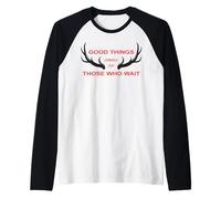Hunter Saying Hunting Quote Outdoor Deer Forest Traditions Raglan Baseball Tee