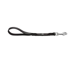 Hunter Short Leash Solid Education Black 40Cm Cowhide For Dogs