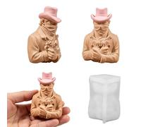 Hunter Silicone Mold Food Grade Silicone Heatproof for Epoxy Resin Making Soap Gypsum Ornament Western Cowhand Elastomer Cast