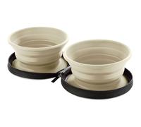 HUNTER Silicone Travel Bowl With Bag List, 750 ml, Tan