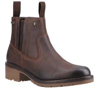 (5 (Adults'), 5 (Adults')) Hunter Skye Dealer Boot Leather Women's Brown Boots