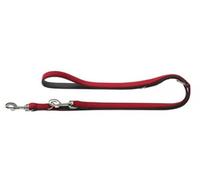 HUNTER Softie Art-Nubuk Nickel Training Lead Rope, 15 x 200 cm, Medium, Red/Nappa Black
