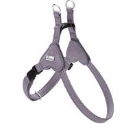 HUNTER SOHO MINI Dog Harness, Colour: Lilac Grey, Cowhide Leather, Soft & Supple, Gentle on Fur, Lightweight, for Small Dogs and Puppies, Made in Germany, Size: XXS-XS/1