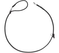 HUNTER SOHO Round Mini Adjustable Dog Lead Black Cowhide 3-Way Adjustable Soft & Smooth Lightweight and Robust for Small Dogs and Puppies Made in