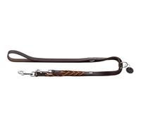 HUNTER Solid Education Cord Adjustable Lead Lead Dark Brown/Orange Durable Leather Decorative Polyester Rope Handmade with Key Chain Size 20/200