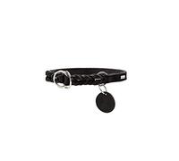 HUNTER SOLID EDUCATION training collar for dogs, leather, soft, non-slip, 60 (L), black