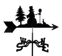 Hunter Stainless Steel Weather Vane, Vintage Weathervane Hollow Wind Direction Indicator for Outdoor Garden Roof Paddock Decoration Wind Vane