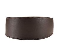 HUNTER Super Soft Greyhound Collar Leather Padded 37 (XS-S) Dark Brown