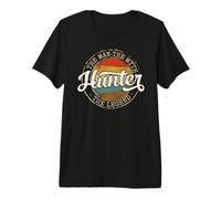 Hunter The Man The Myth The Legend Vintage Stamp Hunting Premium T-Shirt