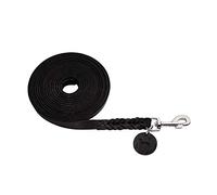 HUNTER Tracking leash Solid Education, 11/500 Soft genuine cow leather, black
