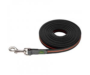 Hunter - Trackingleash Visby Super Grip - Dog leash size Länge 5 m - Breite 2,0 cm, orange