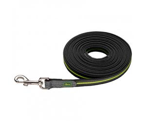 Hunter - Trackingleash Visby Super Grip - Dog leash size Länge 5 m - Breite 2,0 cm, yellow