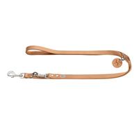 HUNTER Training leash, 16/200 Soft genuine cow leather, tan