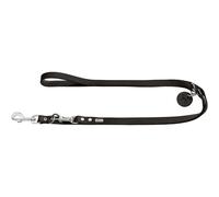 HUNTER Training leash, 20/200 Soft genuine cow leather, black