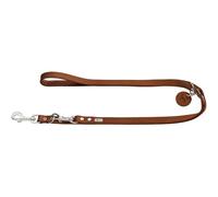 HUNTER Training leash, 20/200 Soft genuine cow leather, cognac