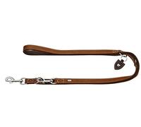 HUNTER Training Leash Tara Number 20/200 Juchten Leather, Cognac/Dark Brown