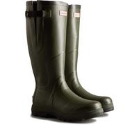 Hunter Balmoral Tall Classic Side Rubber Unisex Calf Length Boots - Dark Olive - Size:UK 4