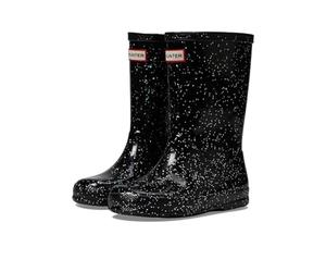Hunter Unisex-Child Original First Classic Giant Glitter Rain Boot, Black, 13 Little Kid