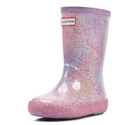 HUNTER Unisex Children's Original First Classic Giant Glitter Wellington Boots (Toddler/Little Kid), Pink/Purple Glitter, 8 Toddler