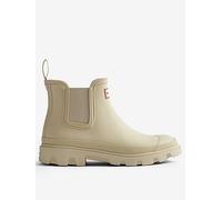 Hunter Unisex Downpour Chelsea, Beige, Size 3, Women Beige