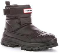 Hunter W Short Buckle Women's Intrepid Short Buckle Snow Boo Wellies (Black, UK 8)