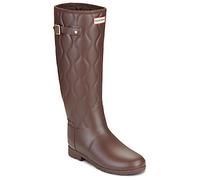 Hunter Wellington Boots ORIGINALS REFINED GOLD TALL ONION QUILT in Bordeaux 7