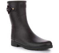 Hunter WFS2299RMA-BLK Ref Short Eyelet Slim Rubber Womens Boots Black UK 4 - 8