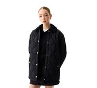 Hunter Witton Quilted Shacket Women's Black Quilted Jackets XS