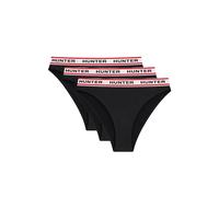 Hunter Women's 3 Pack High Leg Briefs in Black | Size: Small Hunter Black S