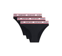 Hunter Women's 3 Pack High Leg Tanga in Black | Size: Large Hunter Black L