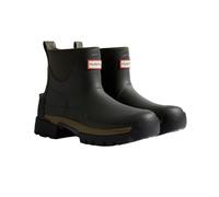Hunter Womens Balmoral Chelsea Neoprene Rubber Dark Olive Boots 8 UK