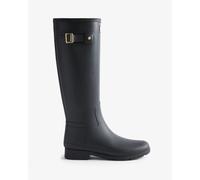 Hunter Women's Black Refined Gold Trim Tall Wellington Boot