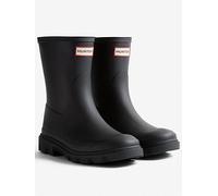 Hunter Womens Downpour Short Boots - Black, Black, Size 7, Women Black