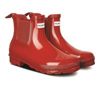 Hunter Original Chelsea Gloss Womens Boots - Red - Size UK 5