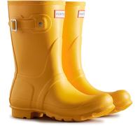 Hunter Womens Gloss Yellow Original Short Wellington Boots UK 7