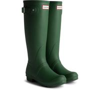 (Green, 5 (Adults')) Hunter Original Tall Tartan Back Strap Rubber Women's Hunter Green Wellington Boots