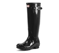 Hunter Unisex Original Gloss Wellies Black W23616 8 UK