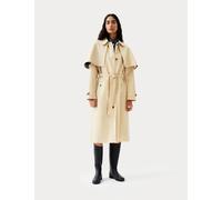 Hunter Women's Keltie Pure Cotton Trench Coat - M - Cream, Cream