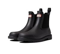 Hunter Commando Chelsea Synthetic Women's Ankle Boots - Black - Size:UK 4