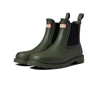 Hunter Womens Matt Green Commando Chelsea Boots UK 5