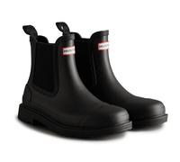 Hunter Womens Matt Black Commando Chelsea Boots UK 8