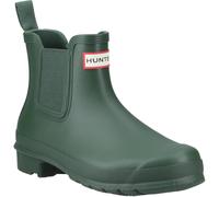 Hunter Womens Matt Green Original Chelsea Boots UK 4