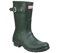 Hunter Womens Matt Green Original Short Wellington Boots