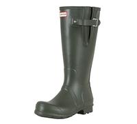 Hunter Women's Mens Original Side Adjustable Rain Boot, Dark Olive, 11.5 UK