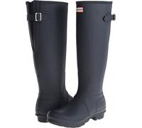 Hunter Women's Original Back Adjustable Rain Boots, Navy, 4 UK