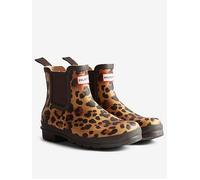 Hunter Womens Original Chelsea Leopard Print Boot, Multi, Size 8, Women Print