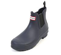 Hunter Womens Original Chelsea Rubber Winter Waterproof Rain Ankle Boots - Midnight - 6 Navy